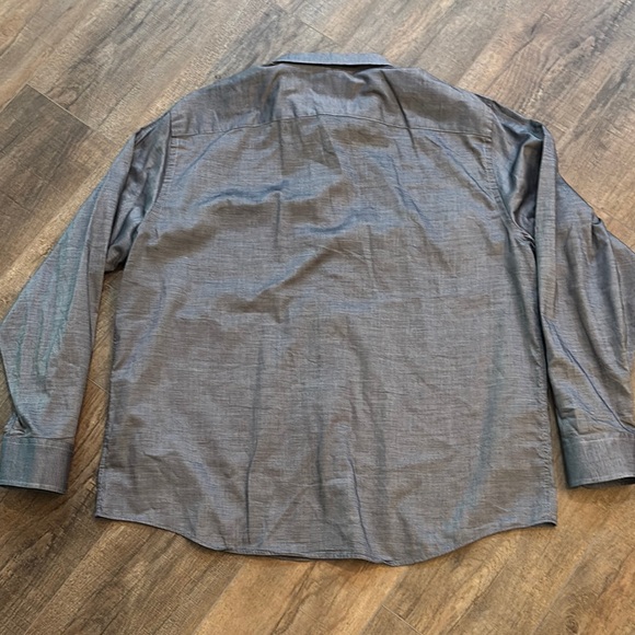UNTUCKit Men’s Size XXL Gray Silver Casual Button Down Shirt - Picture 6 of 8